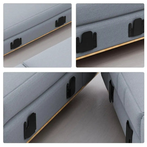 4 Piece Heavy Duty Iron Sectional Couch Connector Brackets For Easy Install And Secure Sofa Linking on sectional sofas