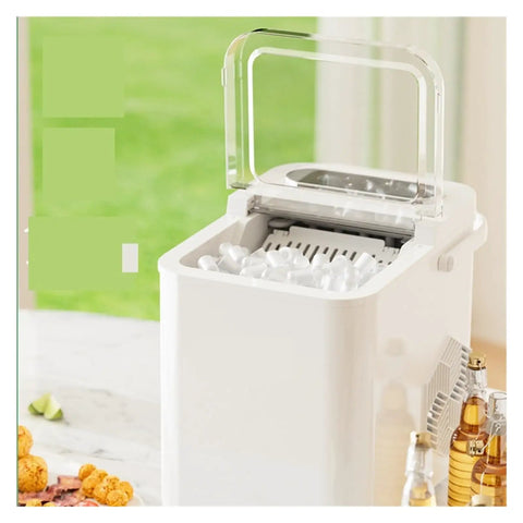Top Notch Countertop Ice Maker Chills Out Daily With Twenty Six Pounds Of Crisp Cubes Includes Free Scoop Storage Bin for home use.