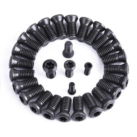 Killer Quality Ten Pack Of M2.5 By Six Millimeter Torx Screws in black for APMT1604 and CCGT060202 carbide inserts.