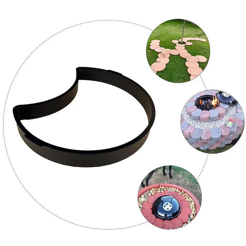 Crescent Moon Patio Molds Set For DIY Walkways, 3 Pcs Concrete Stepping Stone Molds For Garden Paths in ABS plastic