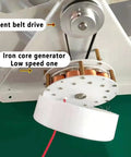 Low Flow Micro Hydroelectric Generator For Home Use with silent belt drive and iron core generator, durable water turbine system.