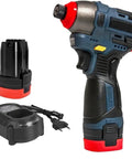Built Like A Tank Cordless Brushless Workhorse Punching Out 140 Nm Of Knockout Impact Torque Through A Sturdy Metal Ratchet Chuck Engineered To Crush Any Job Site Task Efficiently with battery and charger.