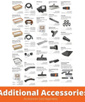 Heavy Duty Wet Dry Dust Extractor 5.8 Gallon Shop Vacuum accessories including hoses, nozzles, and filters for versatile cleaning.