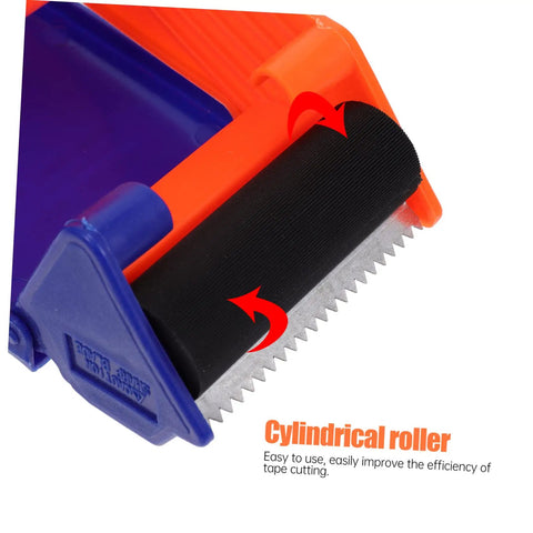 Close-up of Doitool 3 Pack Nonslip Tape Cutting Machines cylindrical roller for efficient tape cutting, heavy duty use.