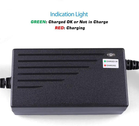 36V 1.5A Battery Charger For Razor MX500 MX650 RSF650 SX500 IZIP I600 I750 I1000 Mongoose M750 Xtreme X600 with indicator light