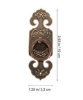 Antique Style Cabinet Drawer Pulls Two Pack Solid Brass Vintage Door Handles With Screws 10cm Retro Wardrobe Hardware for rustic decor
