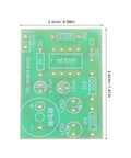 Green printed circuit board for Dope Dual 555 Timer Circuit Kit for Electronics Training and DIY Projects, dimensions shown