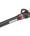 12 Amp Electric Leaf Blower With Turbine Tech For Lightning Fast Yard Cleanups 600 CFM 2 Speed Control Corded Power WG520