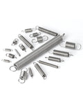 Heavy Duty Tension Springs With Hooks, Stainless Steel Extension Coil Wire 10 Pack, assorted sizes and hooks for garage and automotive use.