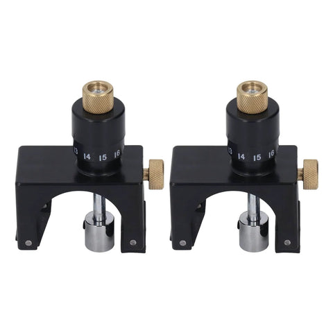 2 Piece Magnetic Knife Setting Jigs For Planer And Jointer, Portable Adjustable Gauge Set, Pro Grade High Carbon Steel, Front View