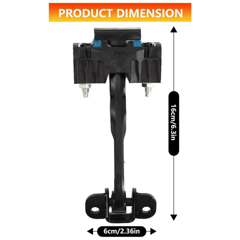 Fiat Ducato Door Hinges With Limiter Check Strap, heavy-duty hinge set dimensions 16cm by 6cm, with soft-close dampers, 2006-2011 vans.
