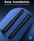 Rear Shocks Absorbers for Honda Odyssey 2005 2017 Twin Tube Shock Kit 349105 37316 laid on blue surface
