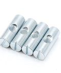 Cross Dowel Barrel Nut Replacement Kit For 100507 Furniture Fasteners, zinc-plated, M6 threaded, 30mm high, 10mm diameter