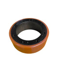Heavy Duty Pu Drive Wheel Replacement for A-1034 Electric Pallet Jack, single poly urethane wheel with black core.