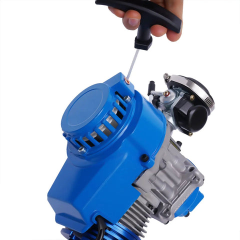High Performance 49cc 50cc Racing Engine Set Two Stroke Beefed Up 1 8 KW 11000 RPM Single Cylinder Gas Powered Motor Kit With 6 Tooth 25H Sprocket For Pocket Bike Mini Dirt Bike Quad ATV