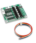 Top Shelf 2 Pack 4S 30A Bms Circuit Board For 14 8V Lithium Ion 18650 Battery Modules with connected wiring and chip details.