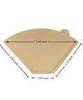 Unbleached Cone Coffee Filters Size Four 100 Count For Eight To Twelve Cup Drip And Pour Over Brewers Natural Brown Paper Biodegradable