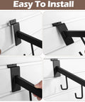 Built Tough Heavy Duty Slatwall Five Hook Waterfall Displays 8 Pack for Retail Merchandising installation process