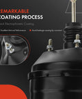 Rock Solid Plug And Play Vacuum Brake Booster Fits Jeep Cherokee 1997 Through 2001 2.5L And 4.0L Engines close-up of black coating and hardware.