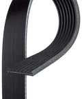 Close-up of K070701 V-Ribbed Belt For Auto Engines, Quiet Operation and Smooth Power, EPDM Rubber Construction.