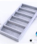 Straight Up Neat And Quick To Organize With This Six Grid Sunglasses Tray Perfect For Sorting Jewelry Watches Eyewear And Accessories Crafted From Cozy Soft Fabric Display Storage Lid Cover, grey six section organizer.
