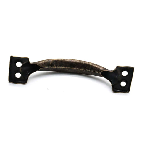 Vintage Vibe Barn Door Pull Handles Bronze Tone Set of Four with Antique Iron Construction, visible single handle
