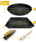 Four Size Round Stepping Stone Molds For Concrete And Cement Garden Walkways, Reusable Plastic Paver Molds sizes illustrated