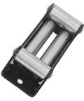 Beefy Heavy Duty Winch Roller Fairlead With 6000 Lb Load Capacity And 20 Steel Rollers On A Q235 Steel Frame For Industrial Electric Winches Rust Resistant And Smooth Wire Rope Guiding, angled view