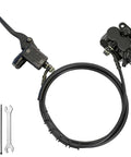 Mini Bike Rear Hydraulic Disc Brake Kit with Seven Eighths Inch Left Master Cylinder and Sixty Seven Inch Hose Fits Coleman RT200