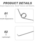 10pcs Super Durable Torsion Springs For Steam Iron Repair Kit Made Of Premium Stainless Steel That Stand Up To Heavy Use And High Heat With Universal Fit For Most Models To Get Your Device Back Up And Running Smooth As Silk, stainless steel spring close-up