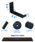 Heavy Duty Steel Shelf Brackets 8 Pack Built To Last 6 Inch Shelf Bracket Supports Tough As Nails Cold Rolled Steel With Embedded Screw Holes