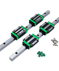 Heavy Duty HGR20 Linear Guide Rail Kit With SFU2010 Precision Ball Screw And HGW20CC Carriage Slides For Smooth As Butter DIY CNC Routing And Engraving Builds 1400Mm Length, featuring linear rails and carriages.