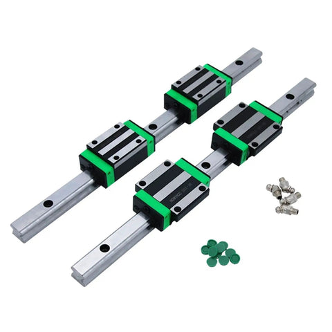 Heavy Duty HGR20 Linear Guide Rail Kit With SFU2010 Precision Ball Screw And HGW20CC Carriage Slides For Smooth As Butter DIY CNC Routing And Engraving Builds 1400Mm Length, featuring linear rails and carriages.
