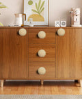 Real Deal Unfinished Beech Wood Cabinet Knobs Big Boy Sized Round Drawer Pulls Pack Of Four With Heavy Duty Screws Top Shelf Hardware For Any Home Reno on modern cabinet.
