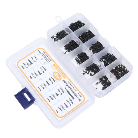 Ultimate Handy Self Tapping Screws Set In Carbon Steel With Pan Head Kit displayed in an organized storage box