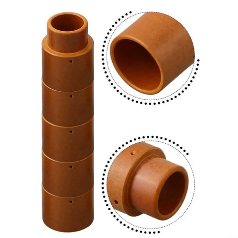 Top Tier Plasma Air Diffuser 13788 For Eastwood Versa 40A 60A Welding Tools, five brown metal parts for stable ignition in cutting tasks.