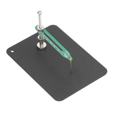 Pro Grade Aluminum Alloy Fixed Test Probe With Base Plate And 360 Degree Rotating Arm Adjustable Height For Precise PCB IC Soldering