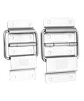 Ball Bearing Door Hinges Set 2 Pack Silent Heavy Duty For Cabinets Tool Boxes Air Flight Cases Lockers And Furniture Fittings Durable For Interior Exterior Residential Commercial Use 48x84mm, shown front view.