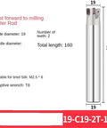 High Efficiency CNC Milling Cutter Rod For Deep Fast Feed And Superior Material Removal, 160mm long with 19mm diameter.