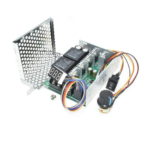 DC Motor Speed Controller 10V To 55V 60A Peak 40A Continuous PWM Brushed Motor Driver with digital display and potentiometer