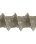 Green Coated Square Drive Deck Screws 3 Inch Flat Head Professional Grade Fasteners 250 Pack shown from side.