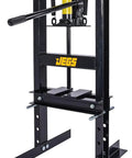 Beefed Up 6 Ton Hydraulic Shop Press With Lever Action Bench Top Design 18 Inch Working Range Includes 2 Press Plates Open Frame Back Steel
