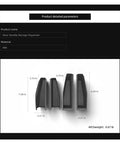 High Quality Abs Door Handle Storage Box For Tesla Cybertruck 2024 Dash Console Organizer Tray dimensions and material details.