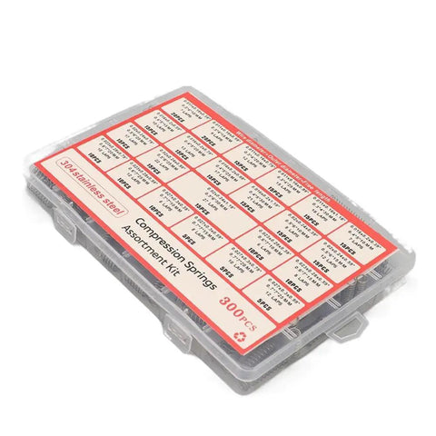 Get Your Hands On This Awesome 300PCS Stainless Steel Compression Spring Assortment Kit With 23 Varied Sizes Perfect for Mechanical Repair Electronic DIY Projects And Car Gadgets To Fix Doors Umbrellas Piano Keys And Kitchenware Like A Boss Today, 300 pcs case