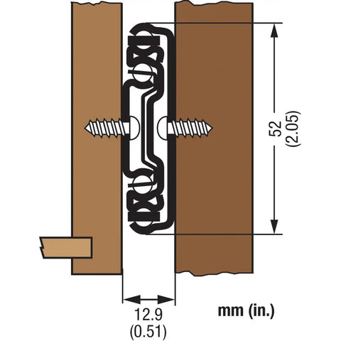 Diagram of Beefy Heavy Duty Full Extension Ball Bearing Drawer Slide 14 Inch Side Mount 200 Pound Load Capacity