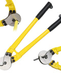 Heavy Duty 18 Inch Cable Cutters With Tapered Jaws For Stainless Steel Wire Rope Cables Industrial Strength Hand Tool Strong Cutting Pliers For Five Sixteenth Inch Cable
