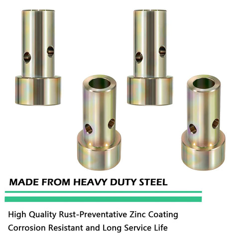 Two Pair Cat 1 Quick Hitch Adapter Bushing Set For Category 1 3 Point Tractors Fits John Deere Speeco Jeffers And More, steel bushings