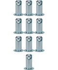 Nuttin Beats These Built Solid Steel Quarter Turn Panel Fasteners With Zero Point Seven Five Inch Grip Length Zinc Plated Quick Release Latches For Custom Hoods Trunk Doors Straight Up Perfect 10 Pack Run, showing 10 latches.