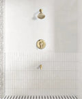 Dope Matte Black Shower System With Tub Spout And Valve Included, 5 Setting Shower Head, Diverter, And Wall Mounted Multi Function Tub
