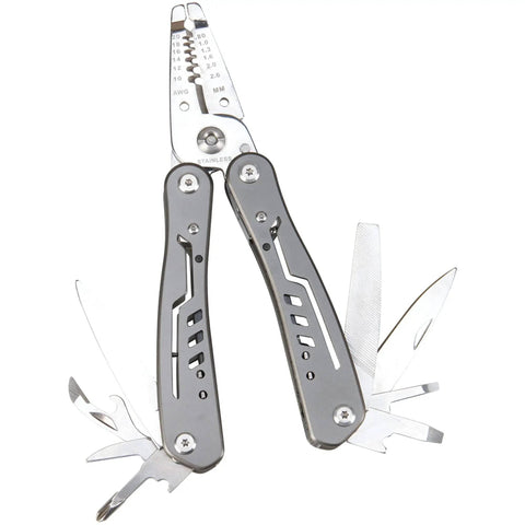 13-In-1 Electrician Multi-Tool for Wiring Projects with Wire Strippers, Long Nose Pliers, and Cutters, Stainless Steel Handles